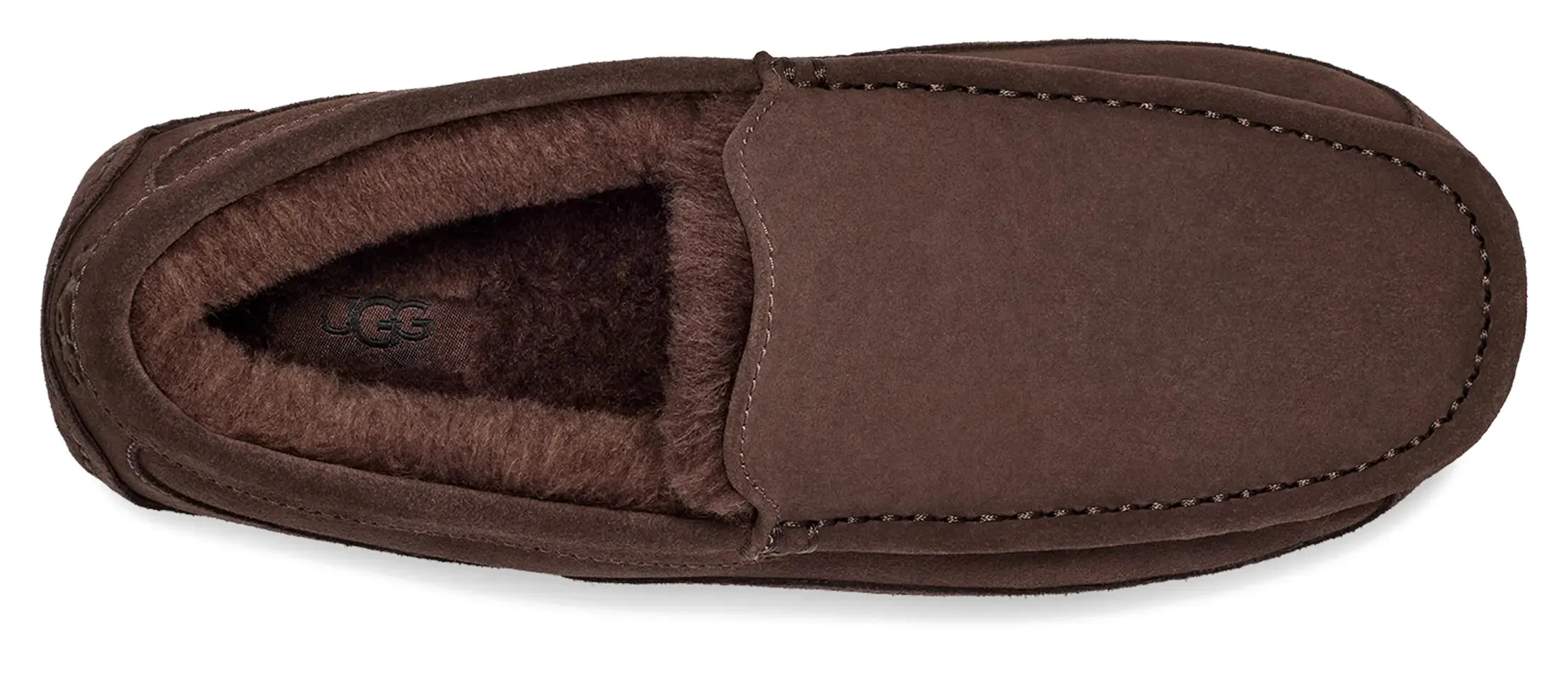 Mens UGG Ascot (Suede)  Classic Moc-Toe Slipper with Indoor/Outdoor Comfort