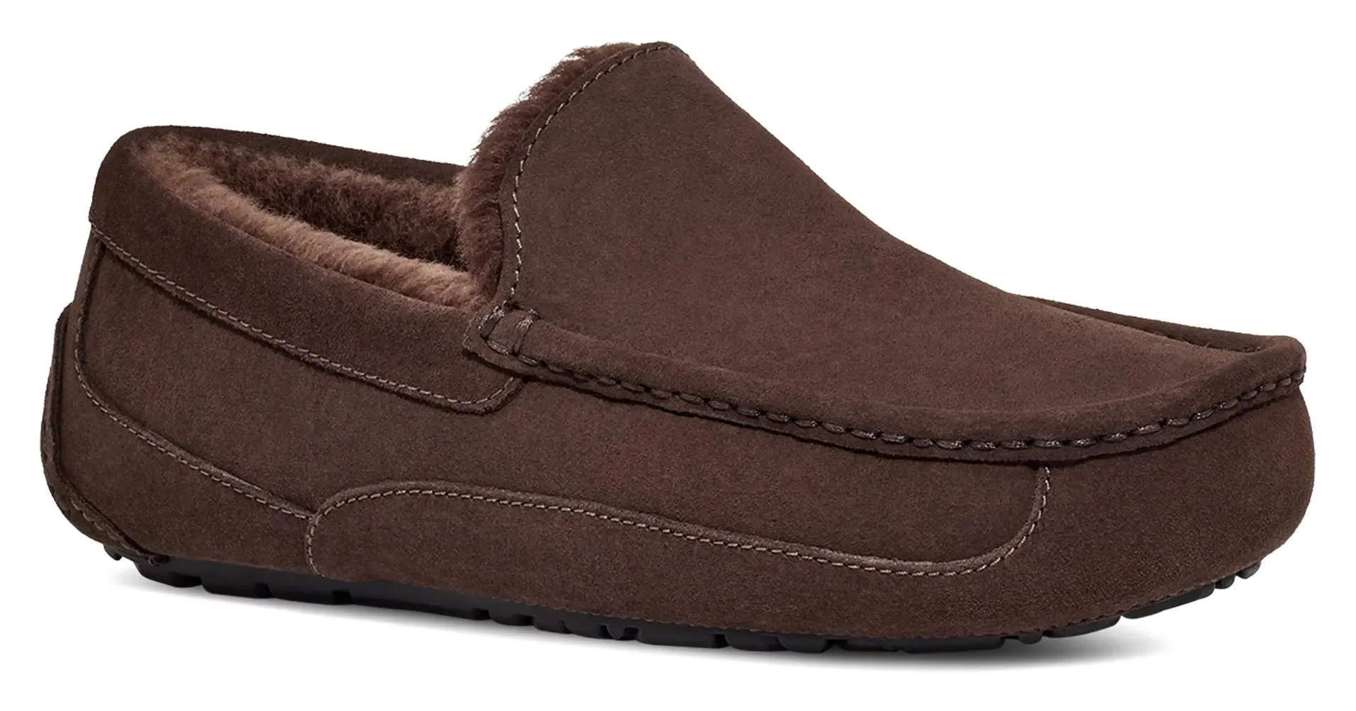 Mens UGG Ascot (Suede)  Classic Moc-Toe Slipper with Indoor/Outdoor Comfort