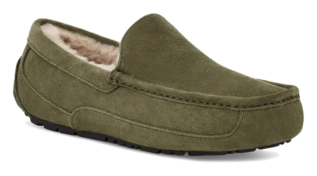 Mens UGG Ascot (Suede)  Classic Moc-Toe Slipper with Indoor/Outdoor Comfort