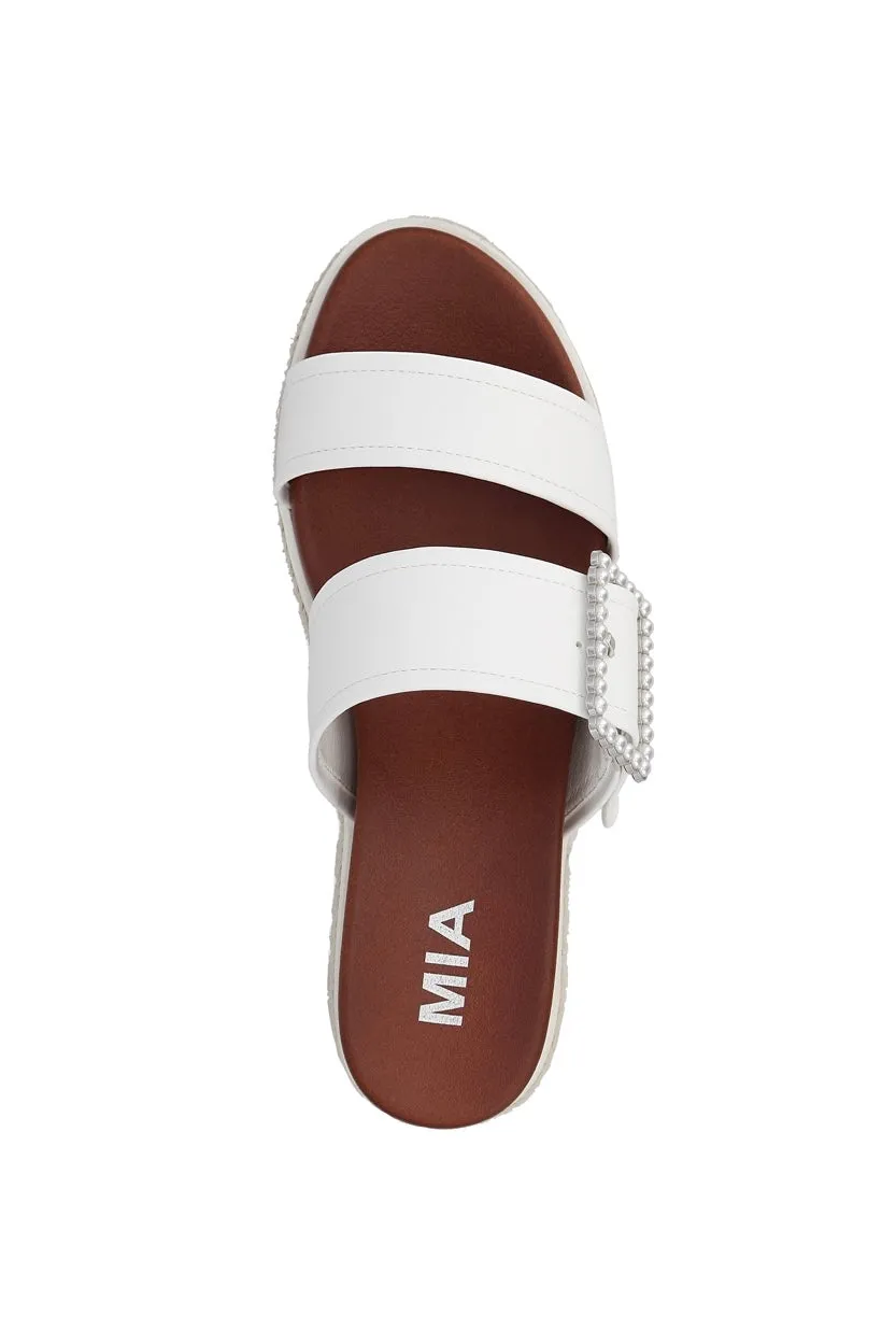 MIA Kika Platform Espadrille Slide Sandals