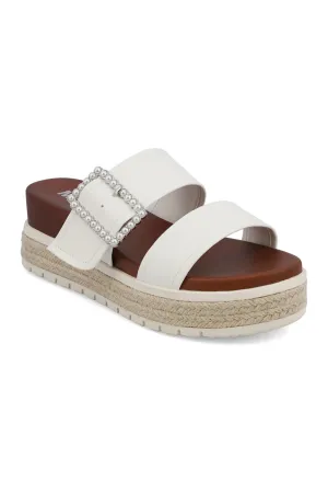 MIA Kika Platform Espadrille Slide Sandals