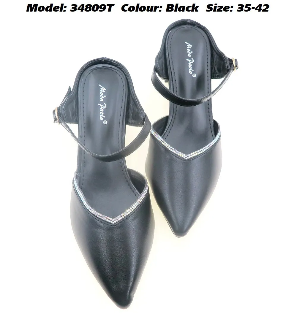 Moda Paolo Slip-Ons Heels In 2 Colours (34809T)