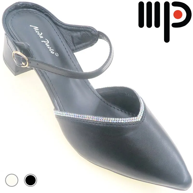 Moda Paolo Slip-Ons Heels In 2 Colours (34809T)