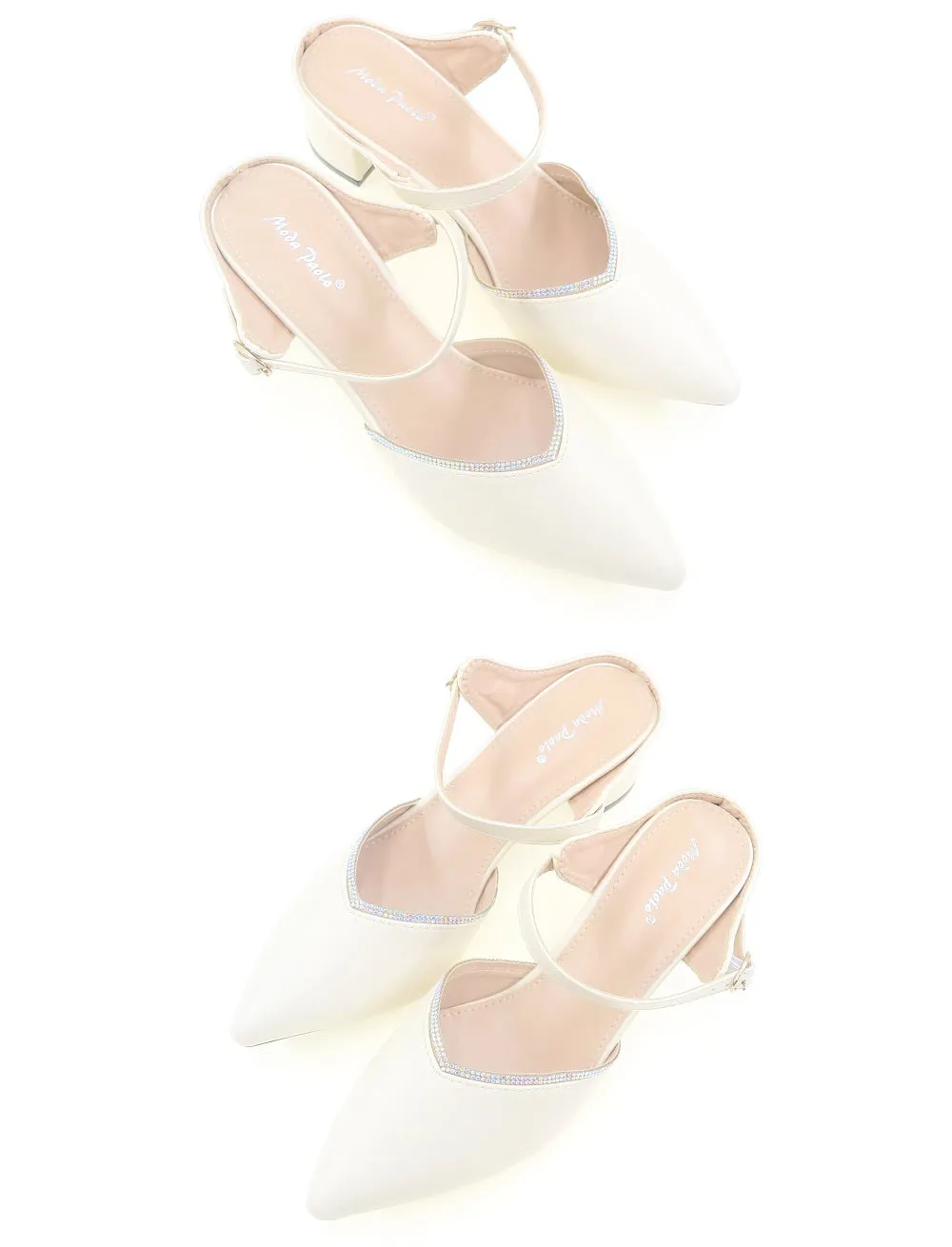 Moda Paolo Slip-Ons Heels In 2 Colours (34809T)