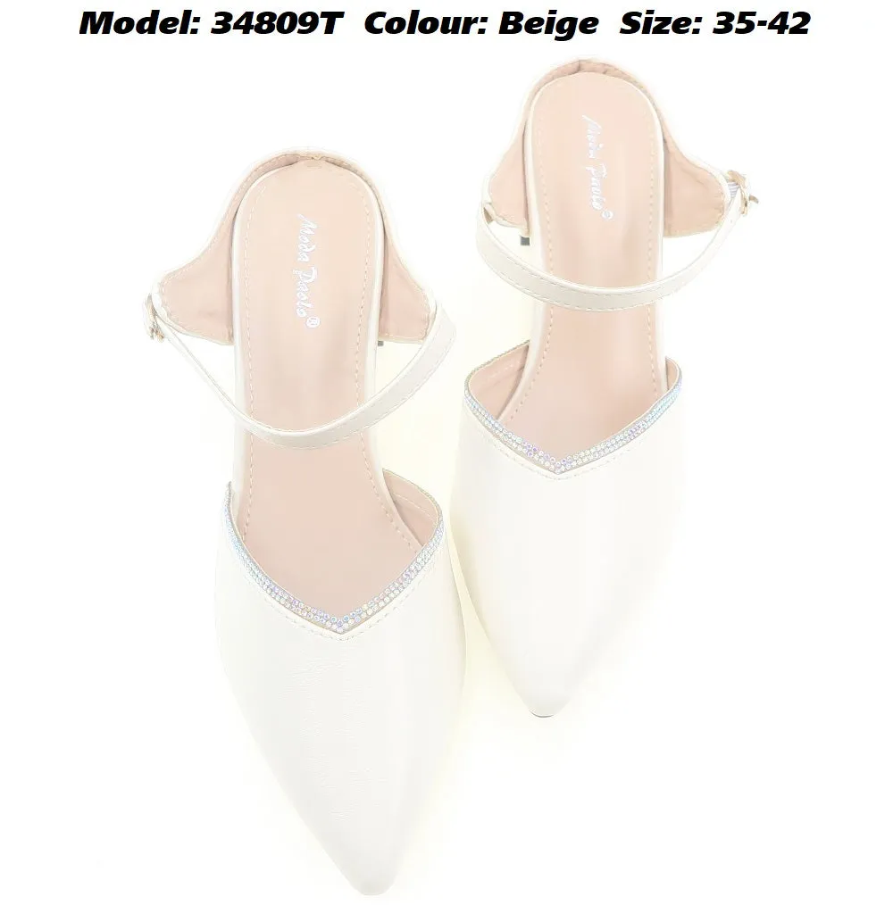 Moda Paolo Slip-Ons Heels In 2 Colours (34809T)