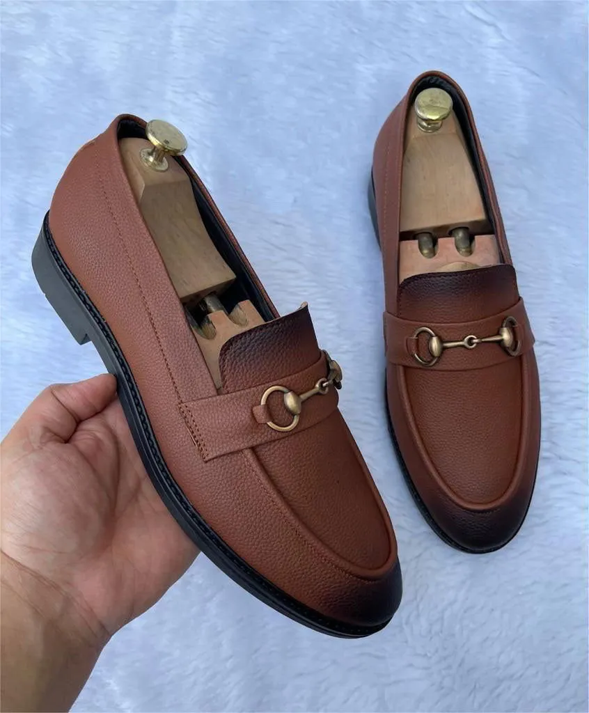 New Buckle Moccasins High Quality Wrinkle Free Faux Leather with Durable Sole Quality-Jack marc