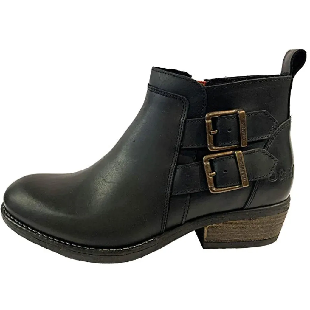 Oak & Hyde Rita Leather Ankle Boot Black Women's