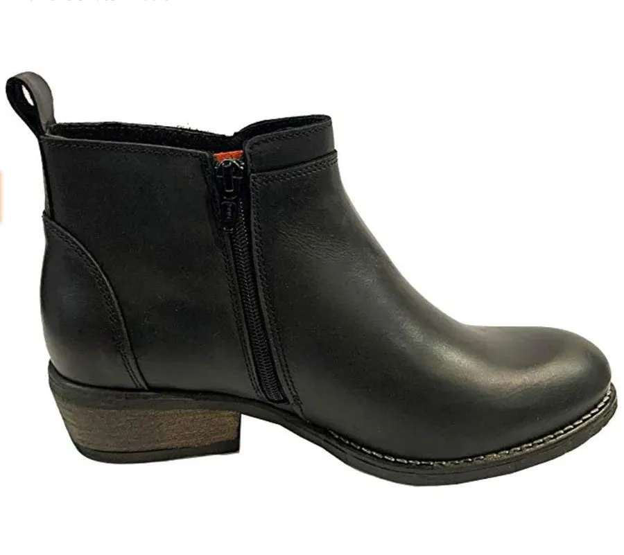 Oak & Hyde Rita Leather Ankle Boot Black Women's