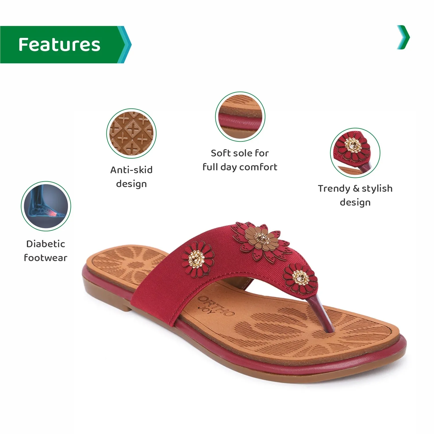 ORTHO JOY Extra-Soft Doctor Slippers
