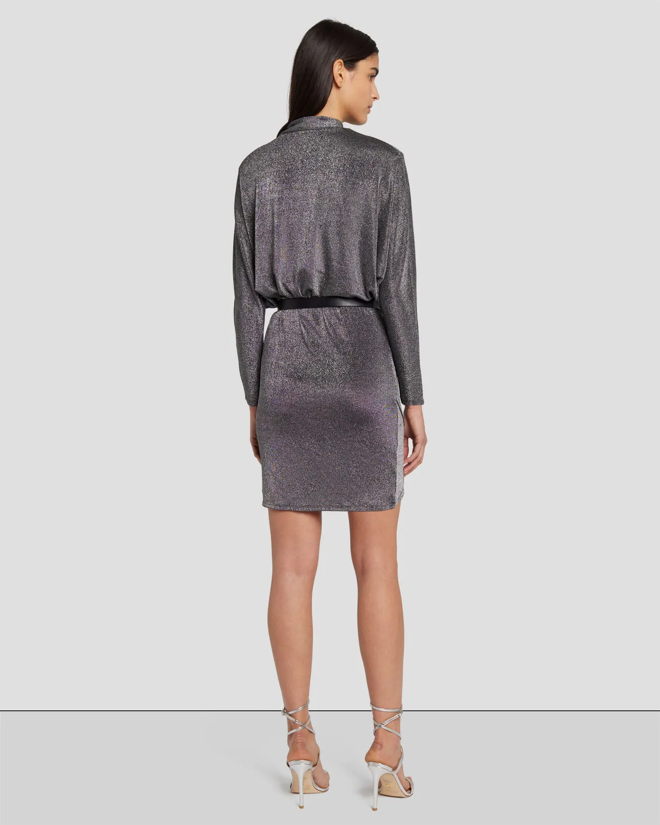 Party Dress in Gunmetal