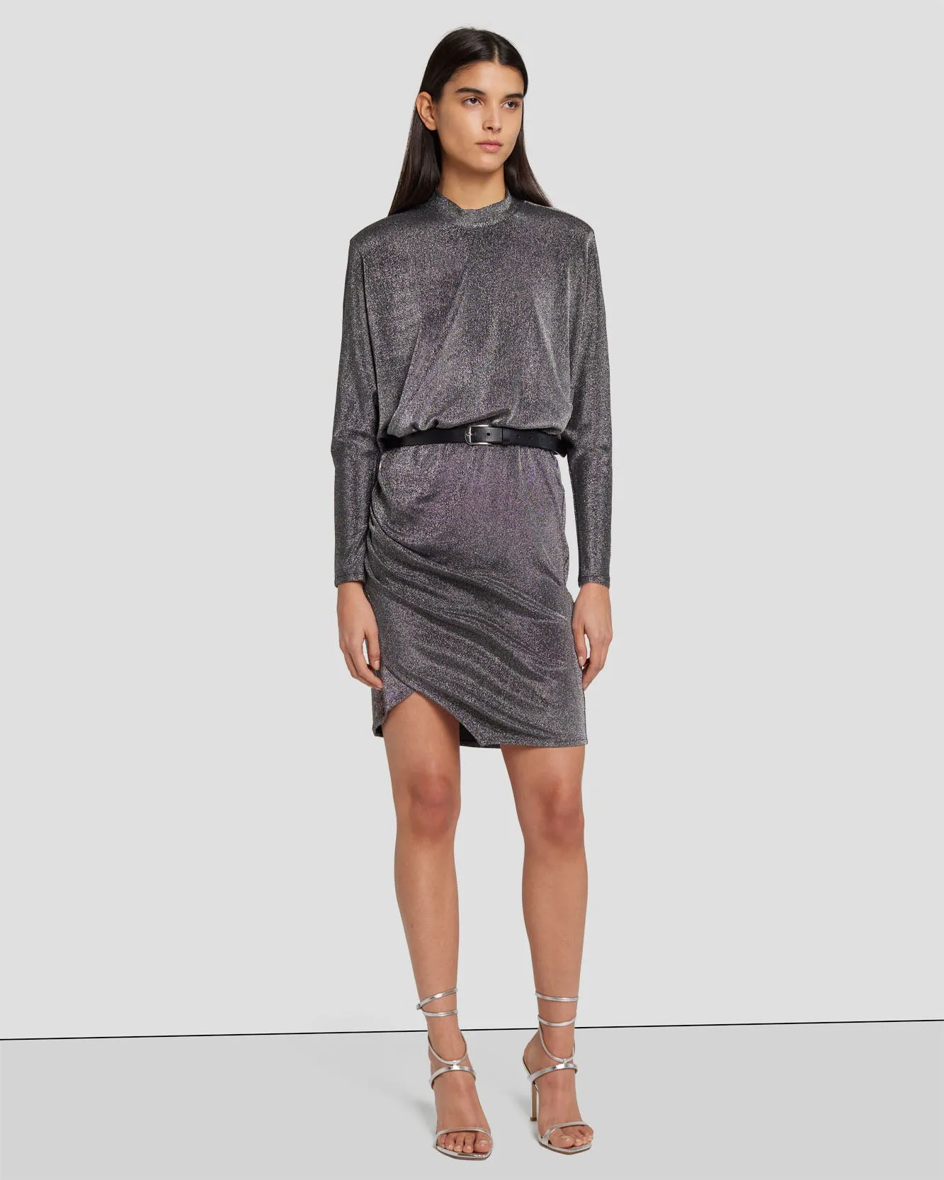 Party Dress in Gunmetal