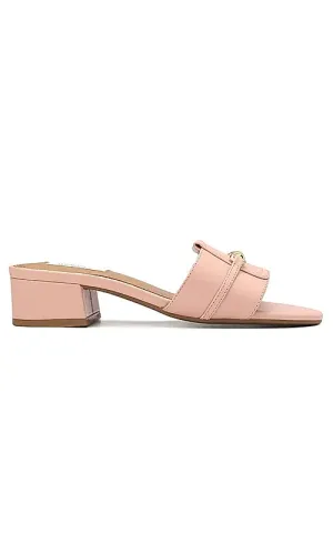 Pink Block Heels With Buckle