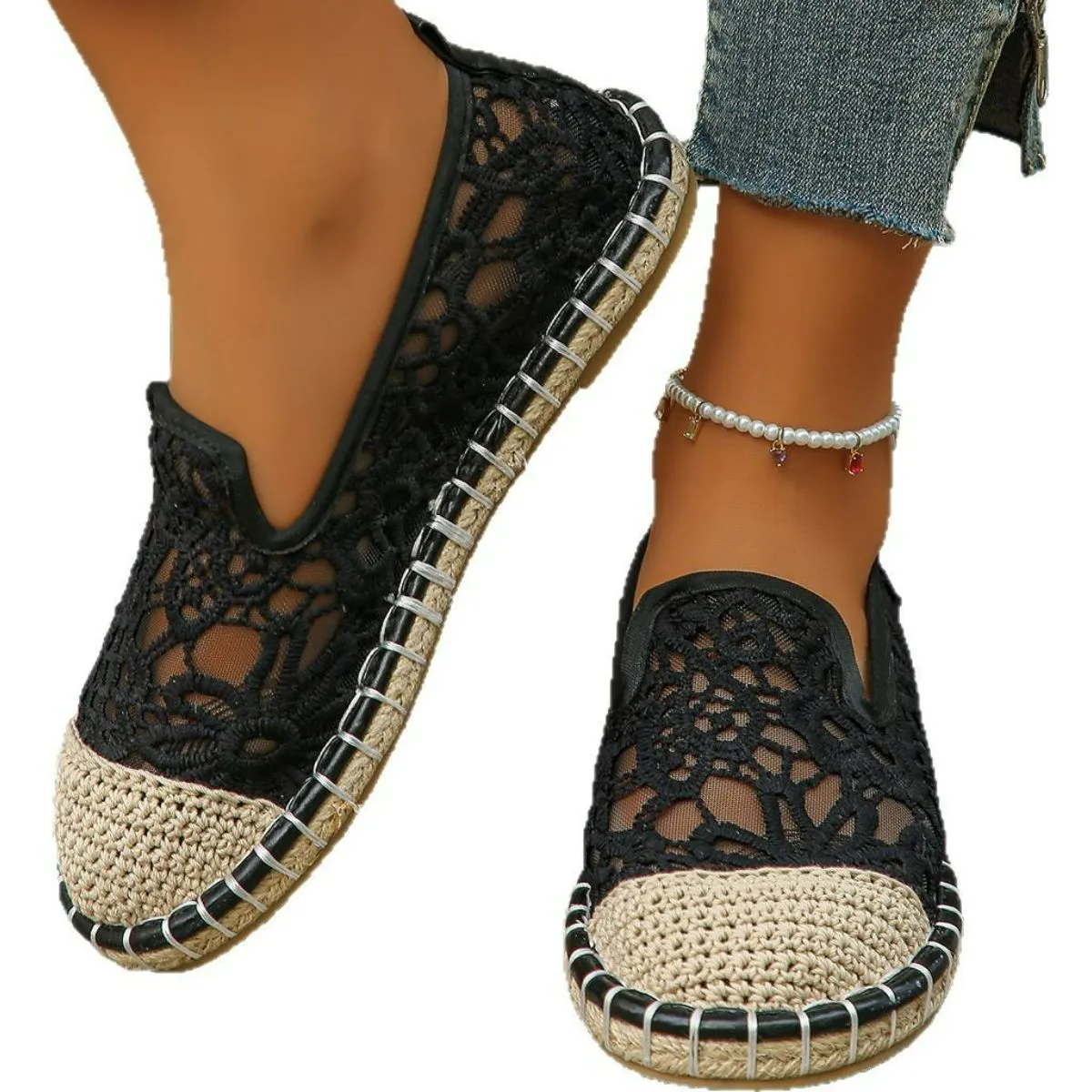 Round Toe Flats Slip-Ons
