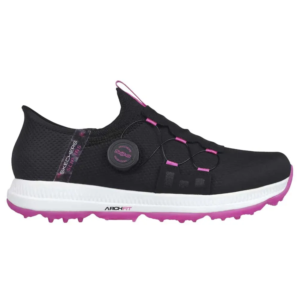 Skechers Slip-ins: GO GOLF Elite 5 Golf Shoes-Black/Pink