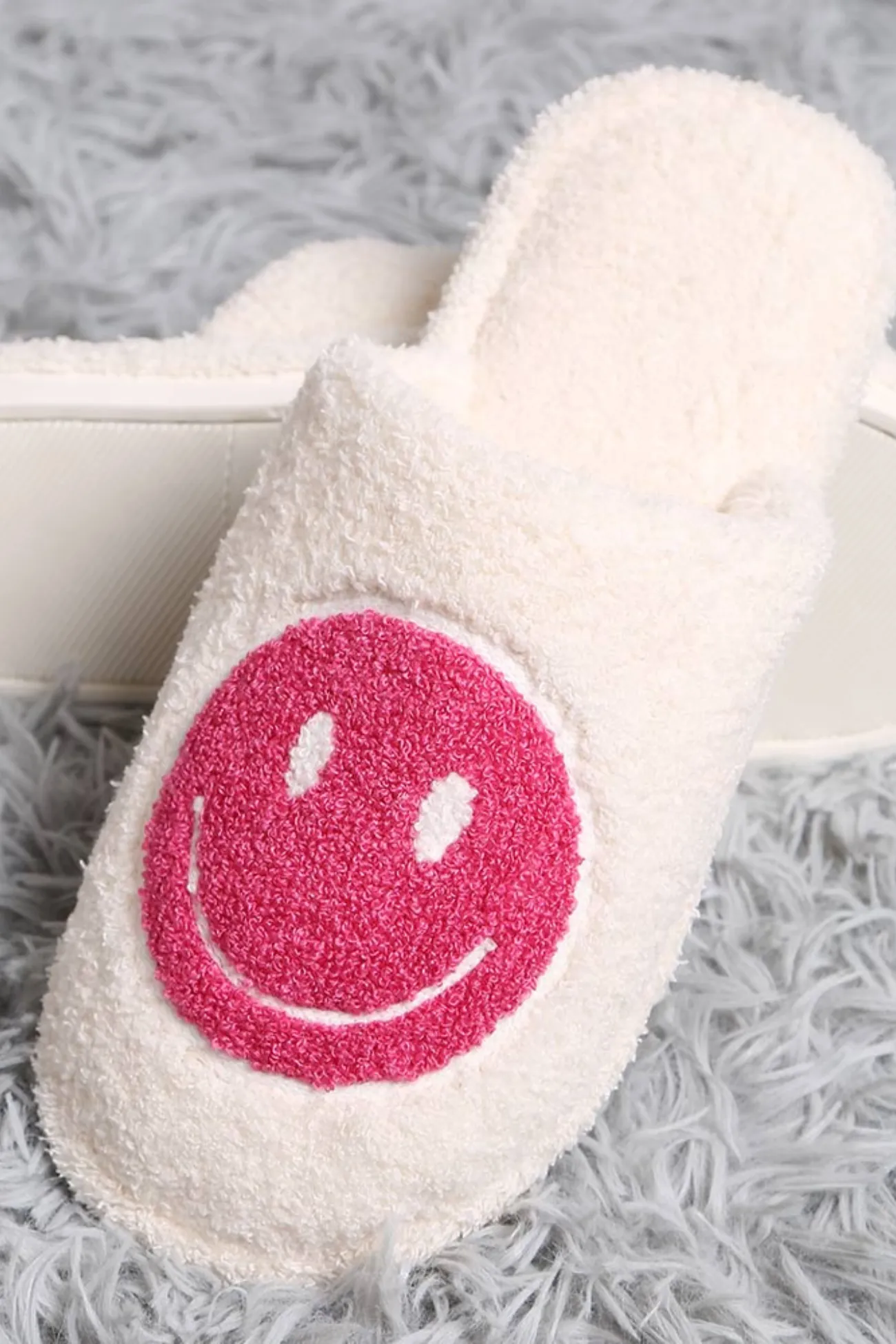 Smile Print Soft Home Indoor Floor Slippers