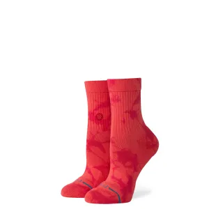 Stance Dye Namic Quarter Socks - Red