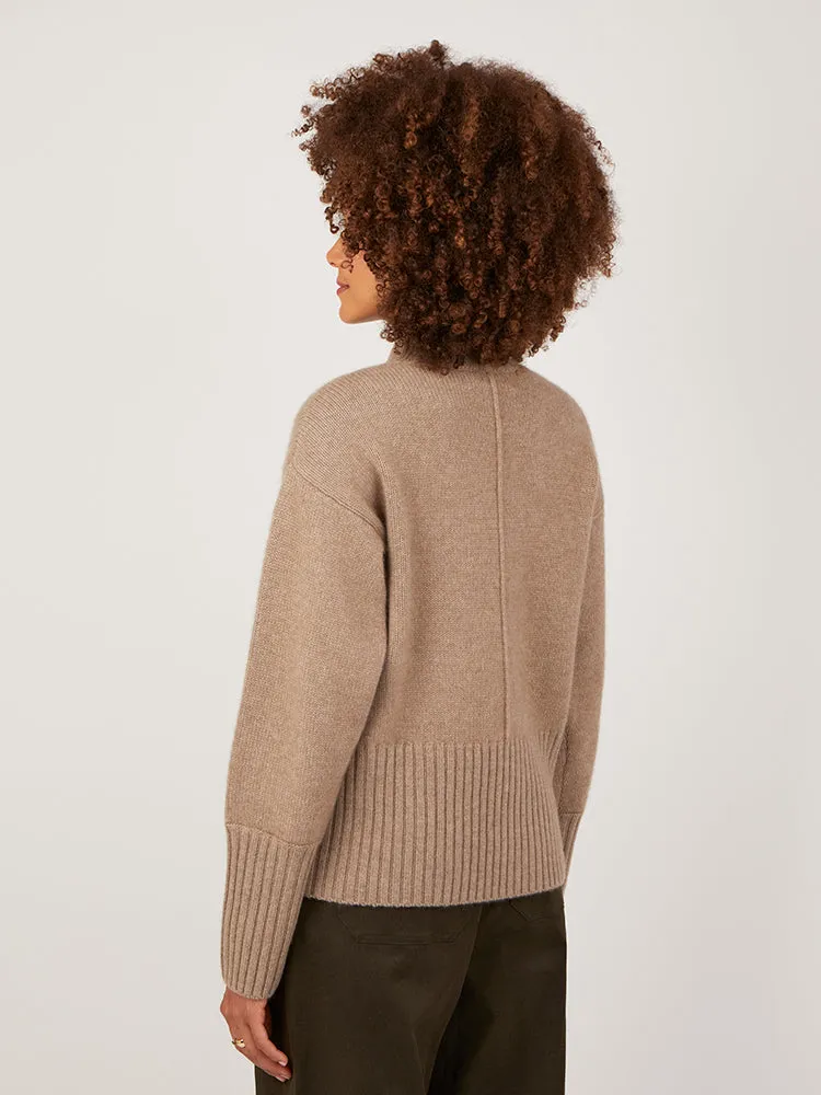 Starla Undyed Natural Brown Cashmere Jumper