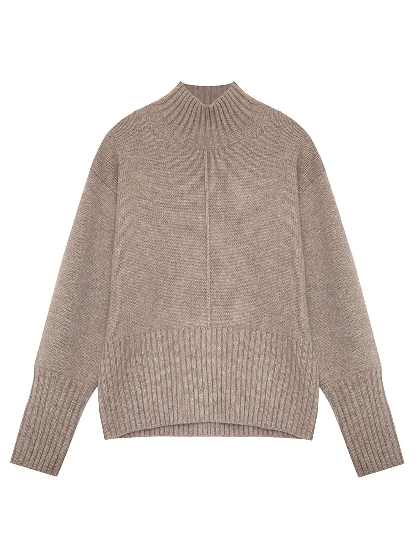 Starla Undyed Natural Brown Cashmere Jumper
