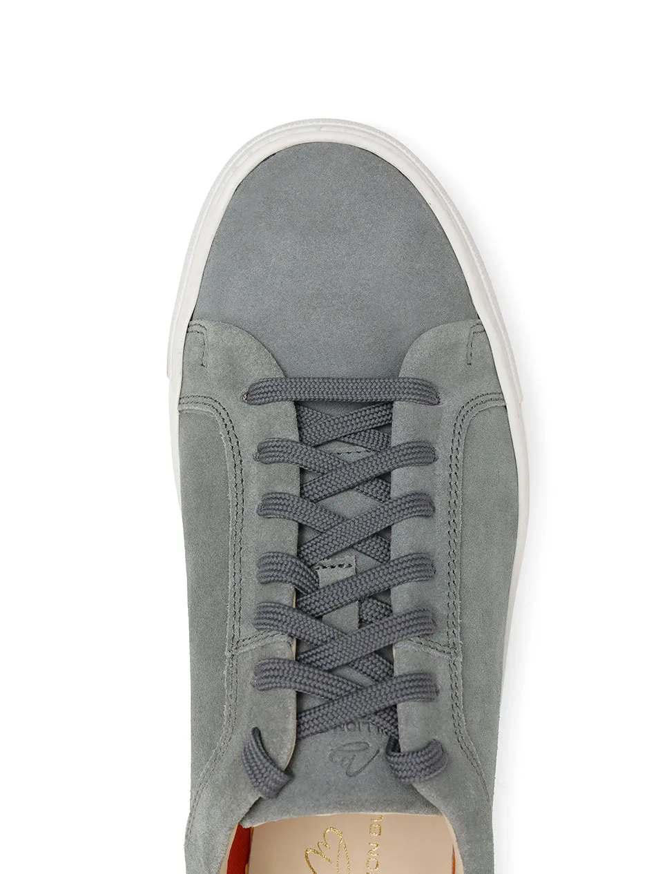 Stone Grey Suede Trainers