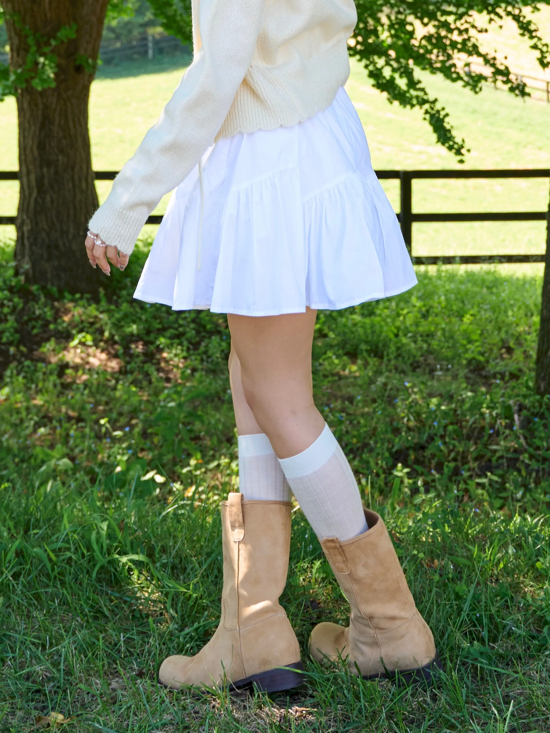 Suede Middle Boots