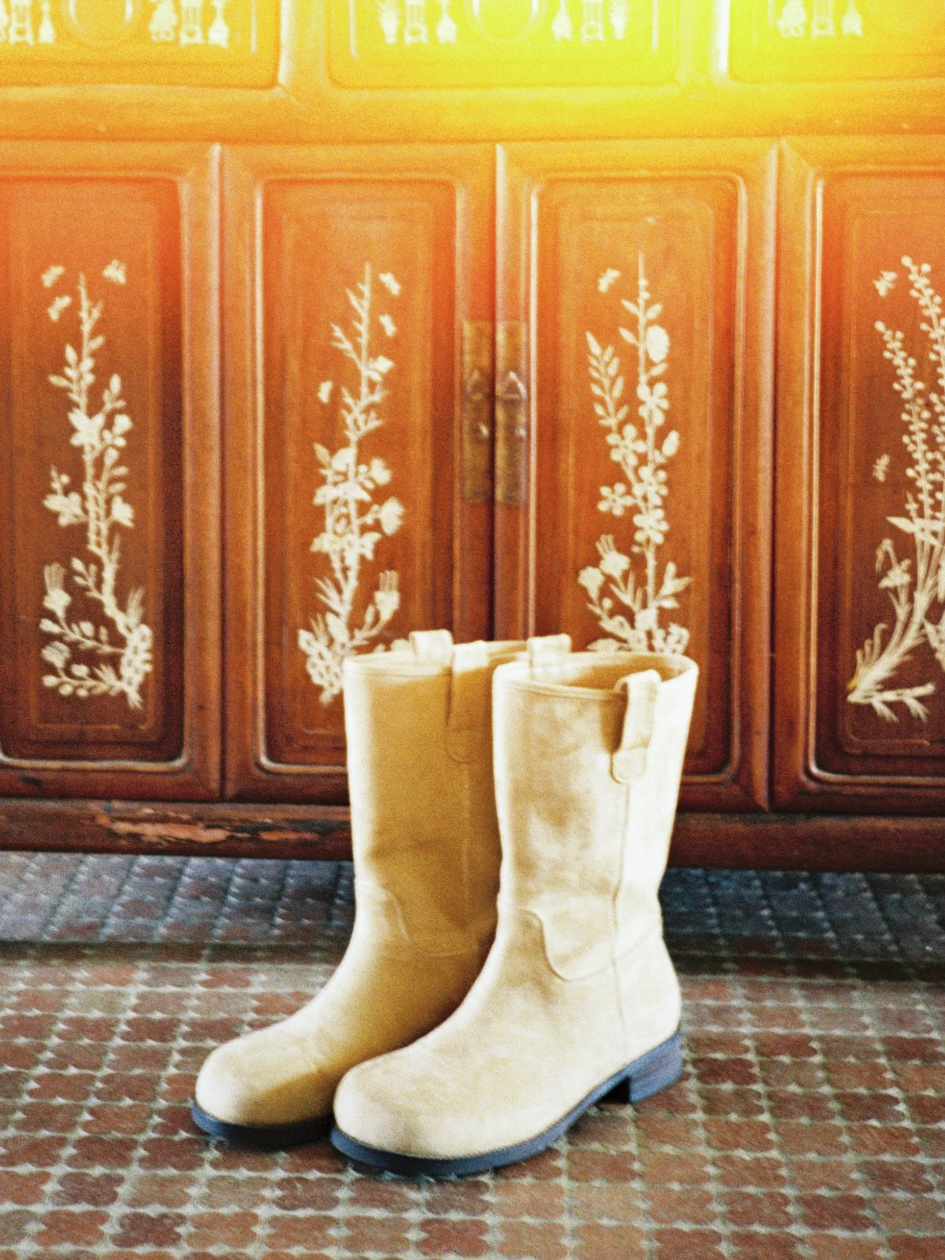 Suede Middle Boots
