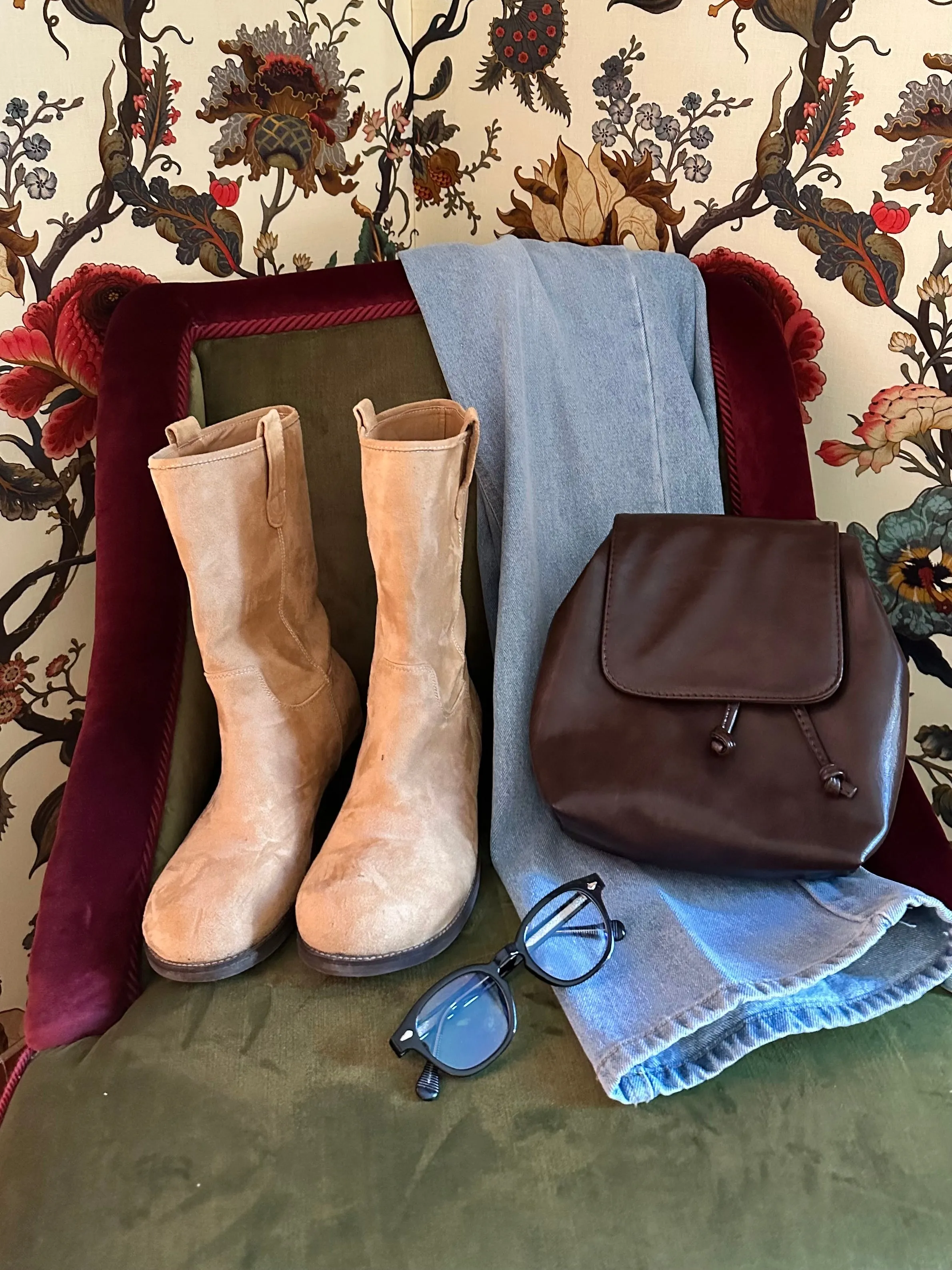 Suede Middle Boots