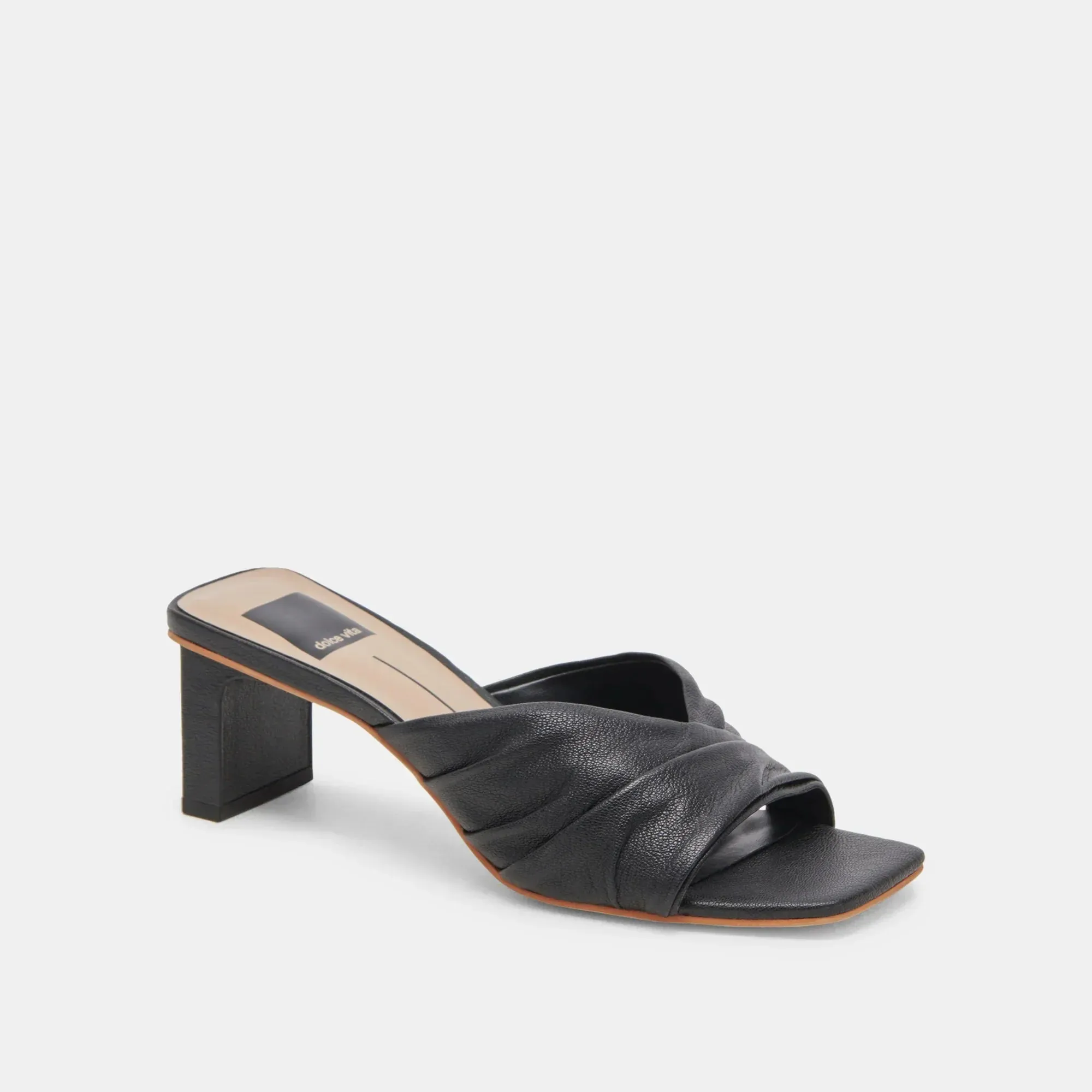 The Carlan Heels by Dolce Vita - Black Leather