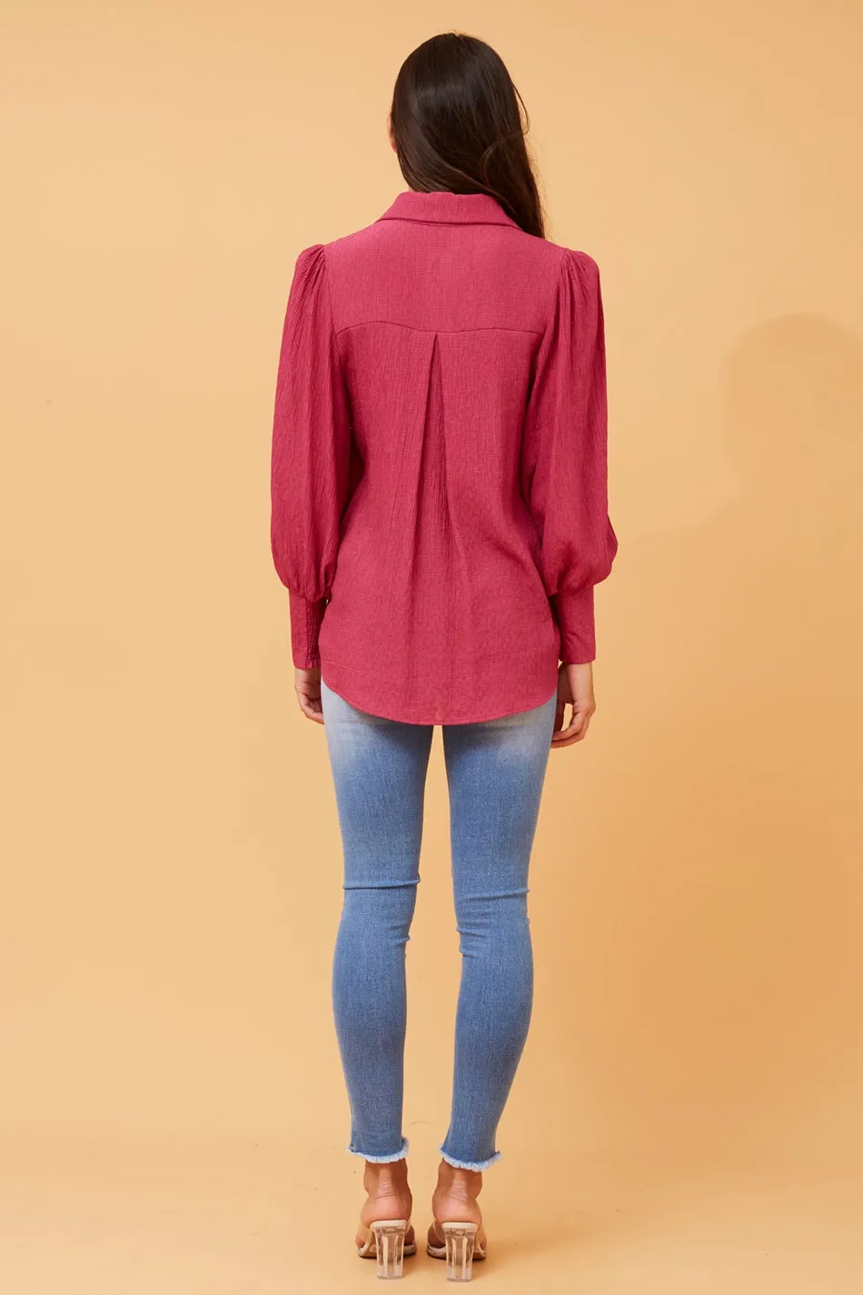 VELLE BALLOON SLEEVE SHIRT