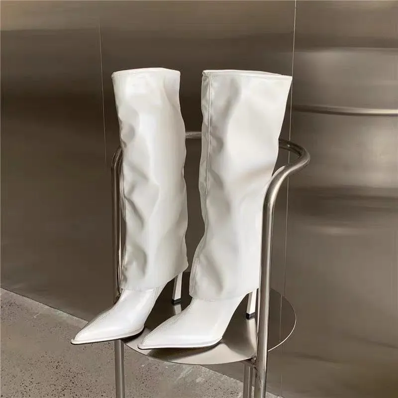 Versatile Fall/Winter Thin High Heel Pointed Long Boots