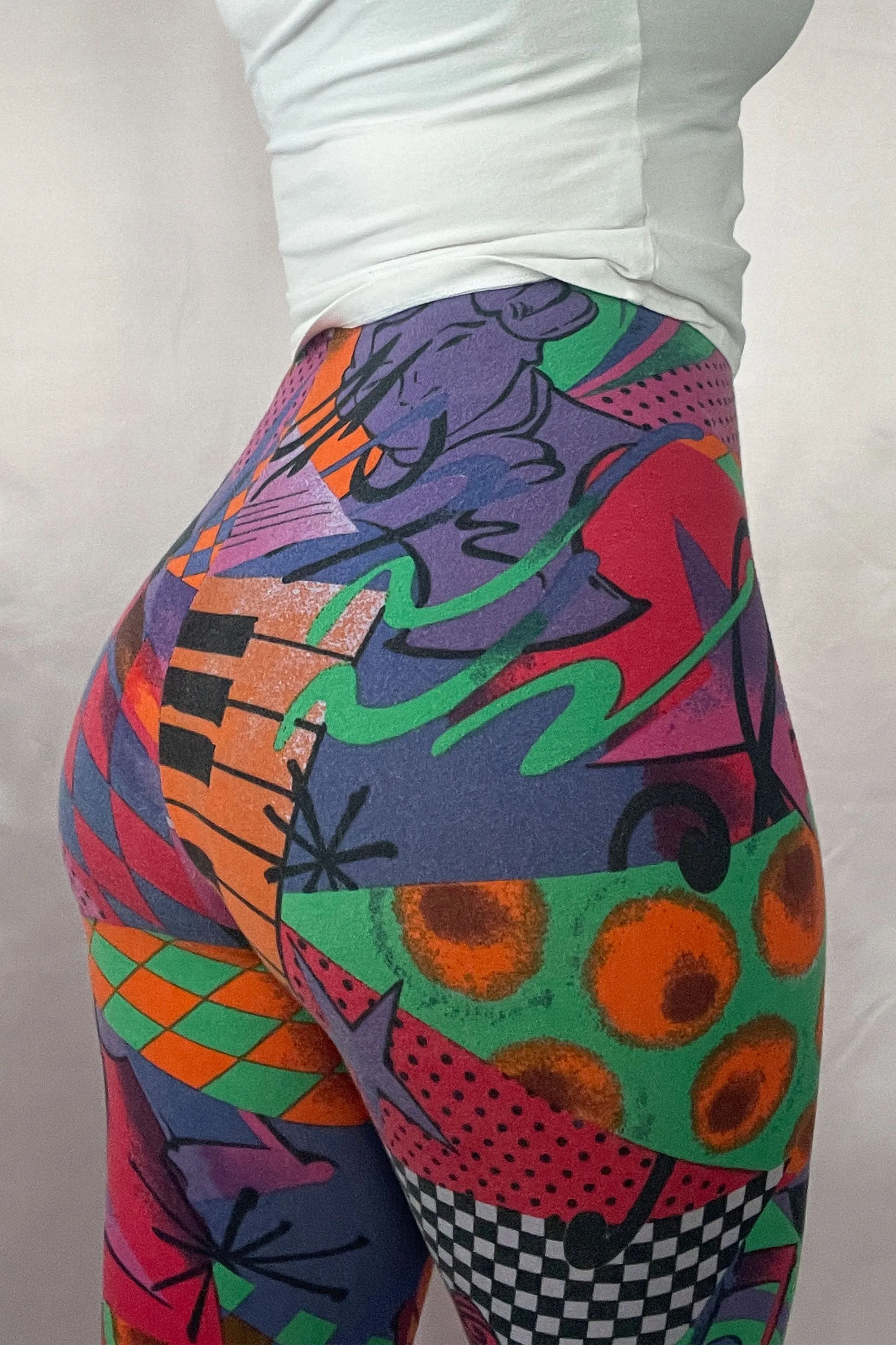Versus Gianni Versace Vintage Printed Leggings