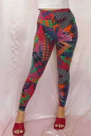 Versus Gianni Versace Vintage Printed Leggings