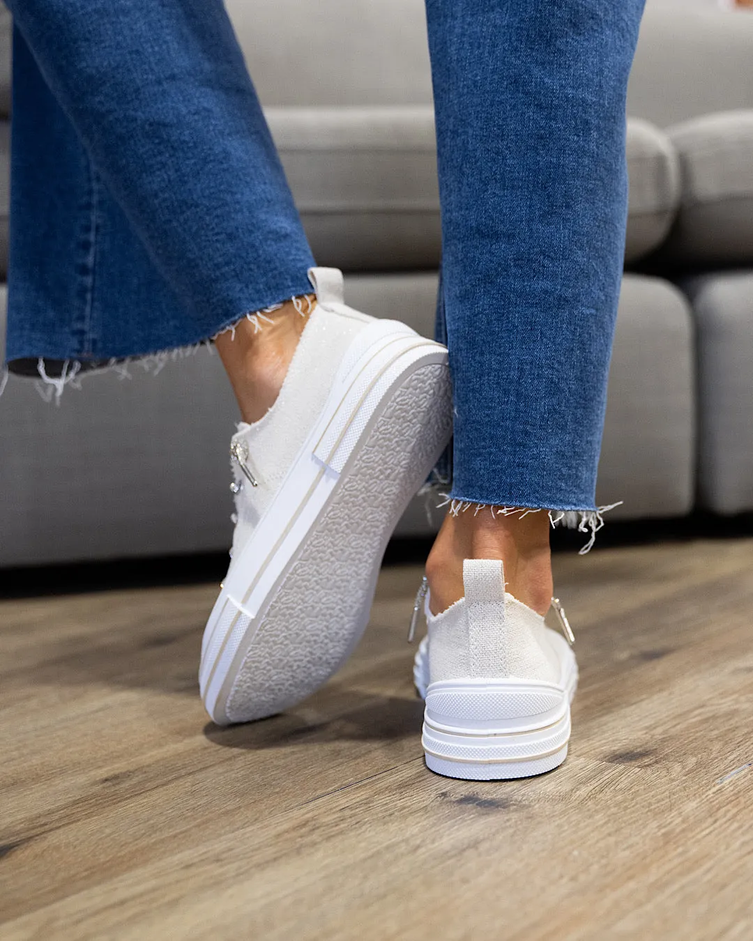 Very G Aman Sparkle Sneakers - Natural
