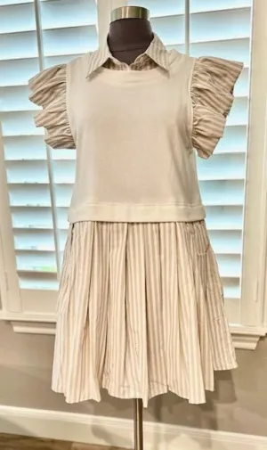 Vest Dress For Success in Beige