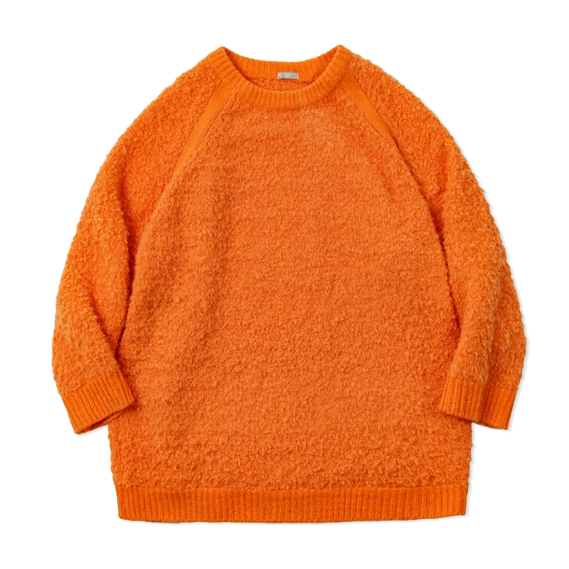 Vintage Orange Knit Pullover Sweater