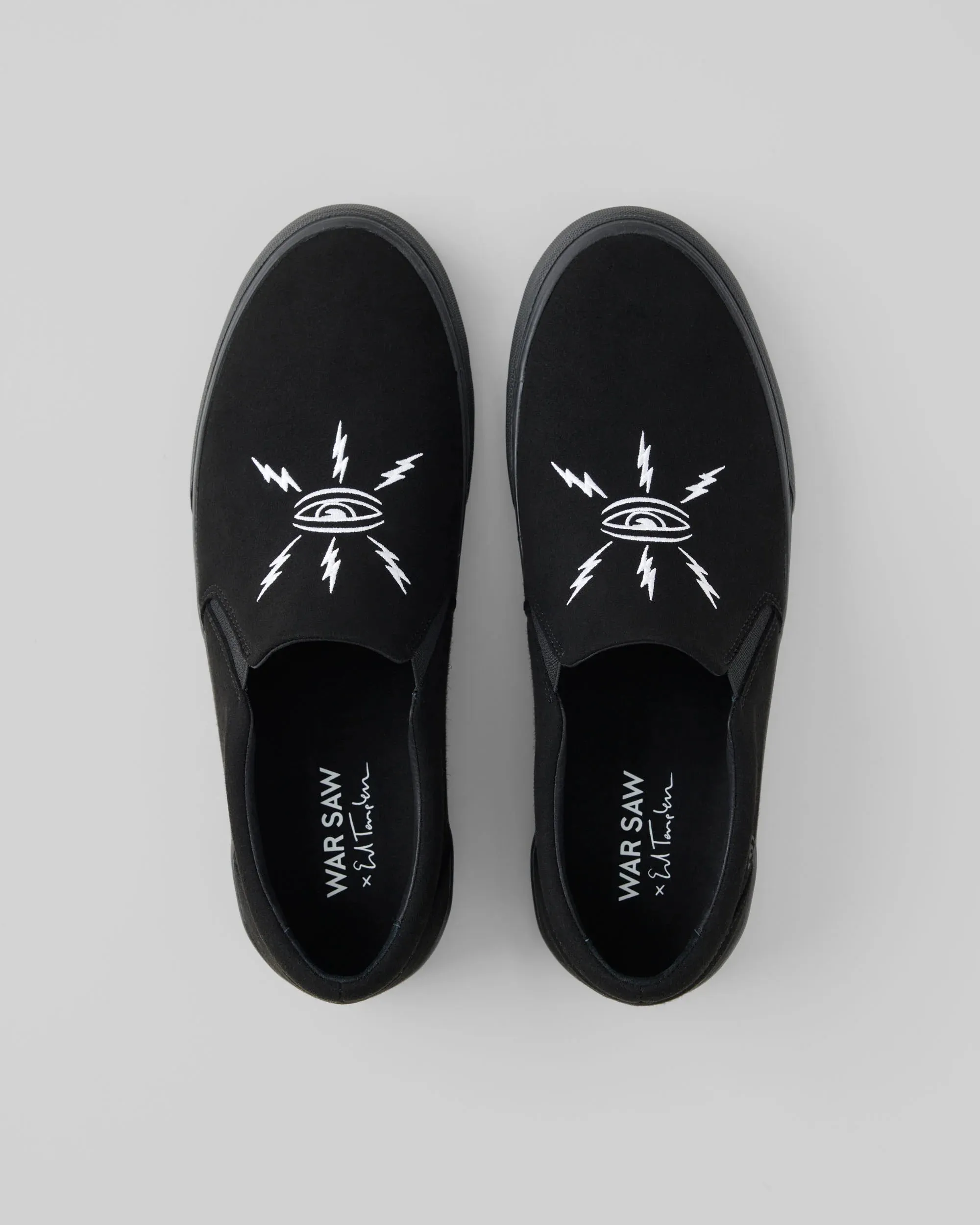 WARSAW Stranger VEGAN Slip-on | Black/Black Ed Templeton