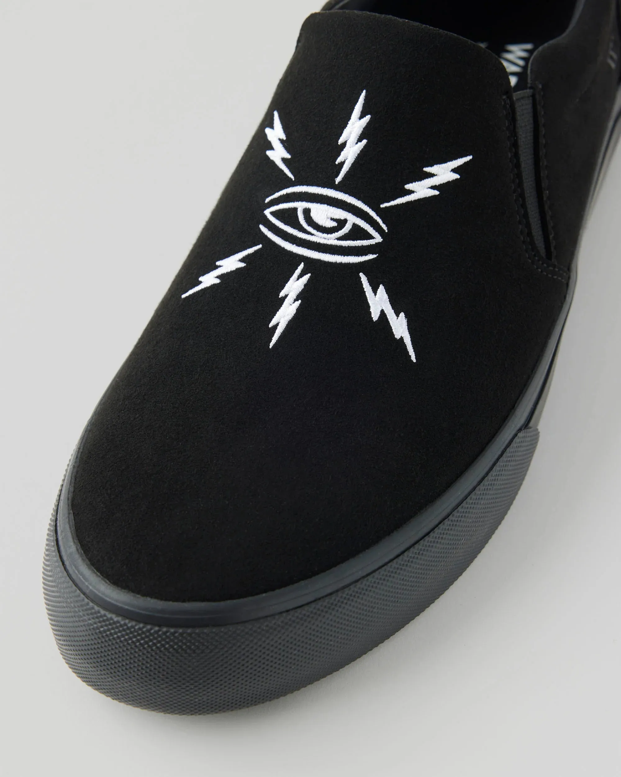 WARSAW Stranger VEGAN Slip-on | Black/Black Ed Templeton