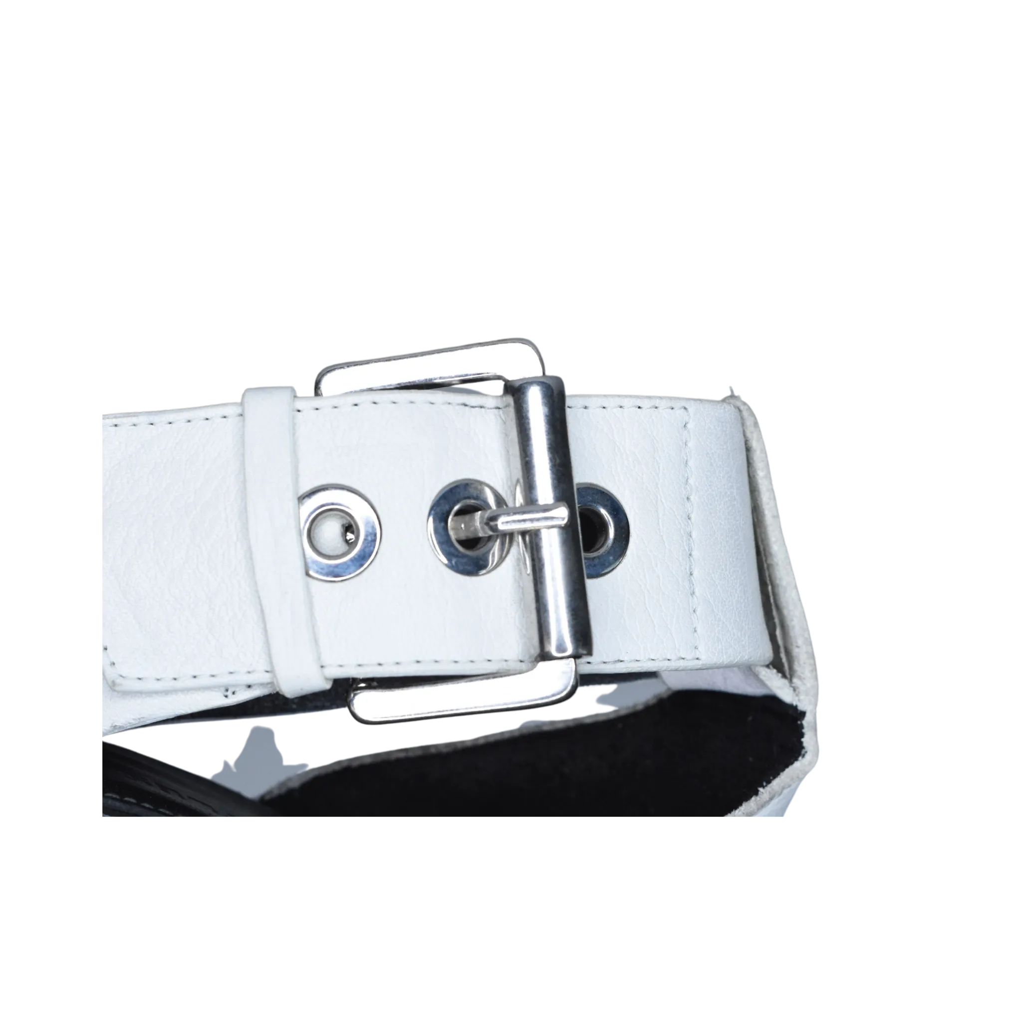 Whistles Open-Toe Block Heels w Buckle White Size 36 SKU 000279-5
