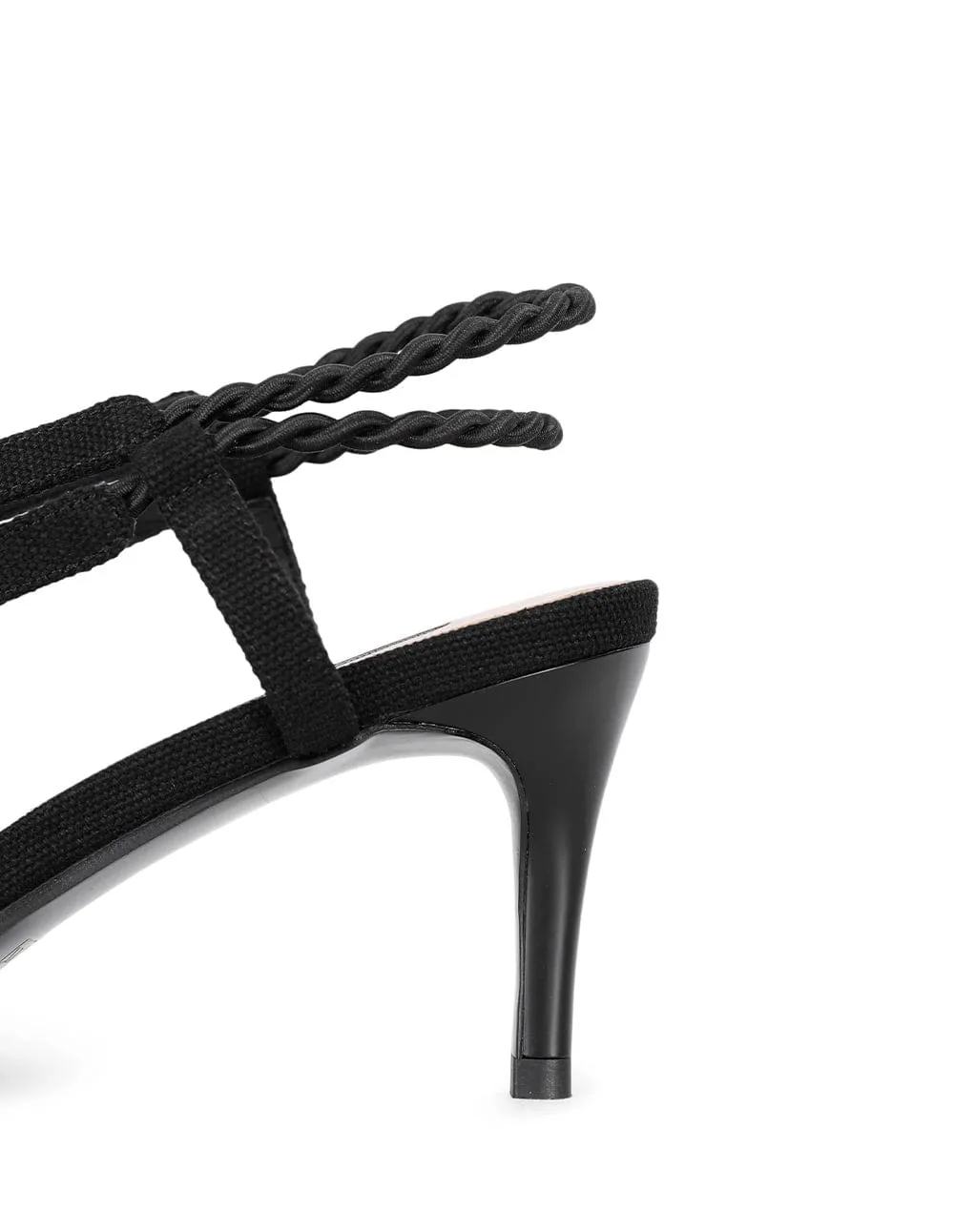 Women's Canvas Small Square Toe Slingback Shoes