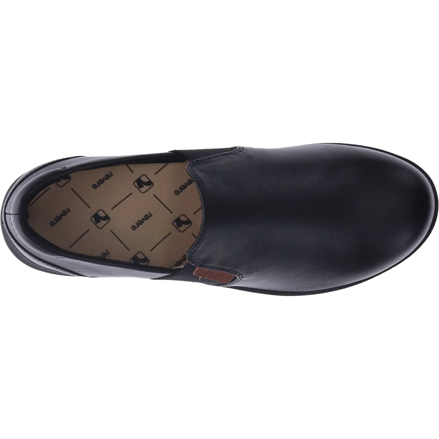 Women's Revere Panama Black Leather