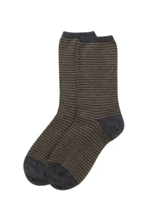 Women's Stripy Cashmere Socks