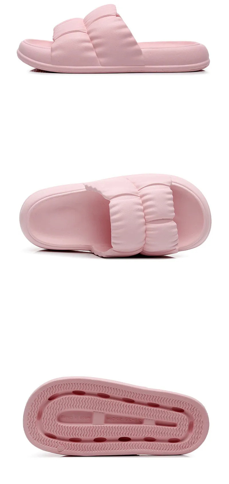 xiangtuibao  Women's EVA Soft Cloud Slippers Summer Thick Platform Beach Slides Sandals Women  Non-slip Flip Flops Room Unisex Slippers