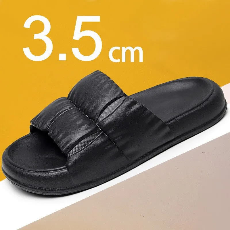 xiangtuibao  Women's EVA Soft Cloud Slippers Summer Thick Platform Beach Slides Sandals Women  Non-slip Flip Flops Room Unisex Slippers