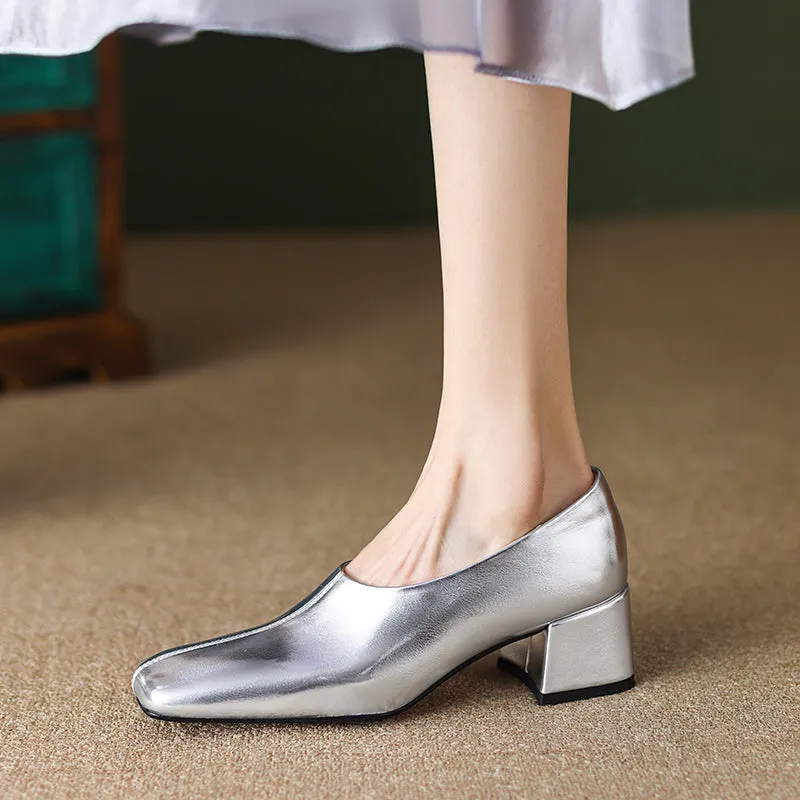 Zoie Block Heel Slip on Pumps