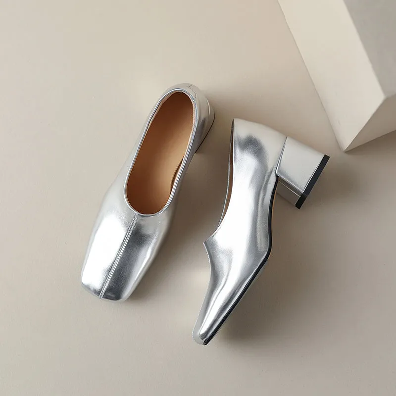 Zoie Block Heel Slip on Pumps