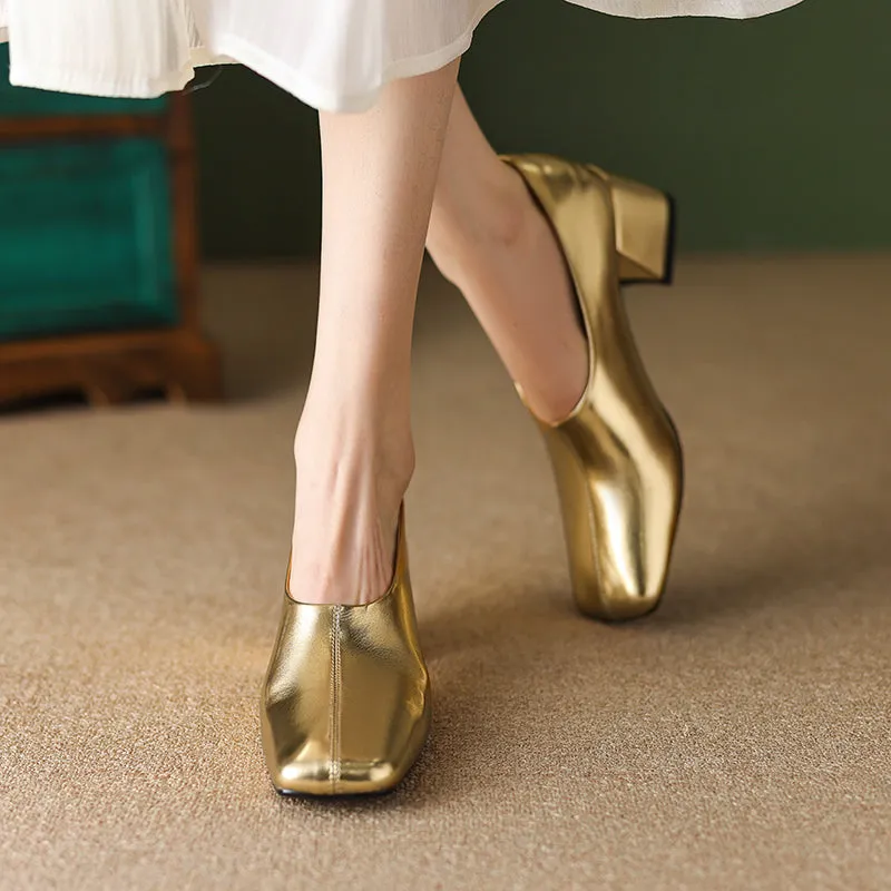 Zoie Block Heel Slip on Pumps