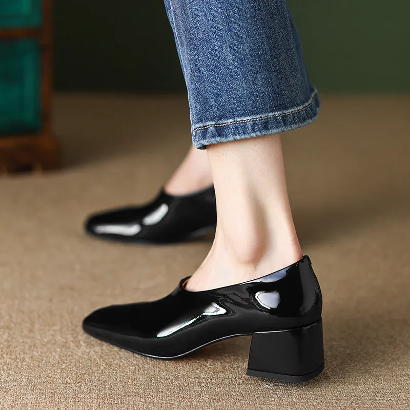 Zoie Block Heel Slip on Pumps