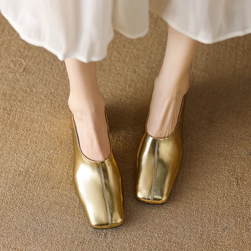 Zoie Block Heel Slip on Pumps